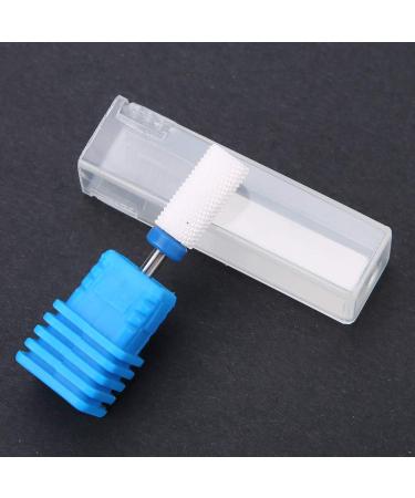 Nail Drill Bits Holder Manicure Tool Comfortable Touch Suitable for Sanding for Home Salon Shop (Round flat head M) - Buy Online on GoSupps.com