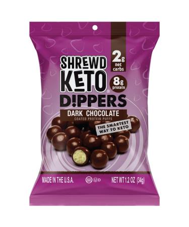 Shrewd Food Keto Chocolate Protein Dippers - 2g Net Carbs, 8g Protein, Low-Calorie Keto Snack (16 Pack) - Buy Online on GoSupps.com