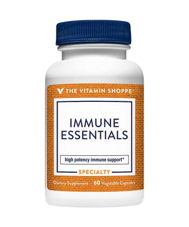 The Vitamin Shoppe Immune Essentials - Vitamin C Vitamin D3 Zinc & Sambucus Elderberry Extract (60 Capsules)