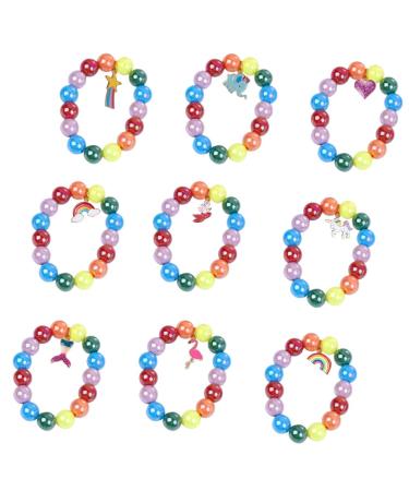 OSALADI Men Bracelets 9pcs Children's Bracelet Bracelets Women Jewelry Set Fashion Acrylic Gemstone Bracelet