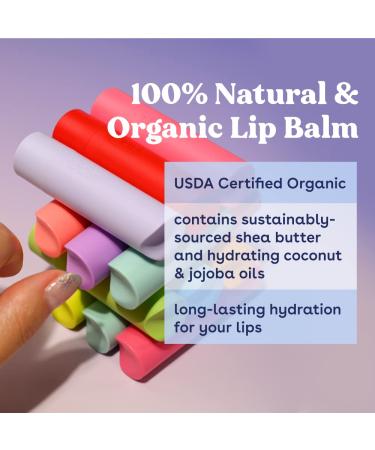 EOS Lip Balm Strawberry Sorbet 2 Pack - Nourishing Moisture, .14 oz Each - Buy Online on GoSupps.com