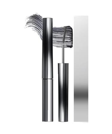 3D Curling Eyelash Iron Mascara - 2 colors Iron Brush Mascara Iron Strong Mascara Metal Tiny Tube Waterproof Makeup Mascara (Precision Black) Precision Black