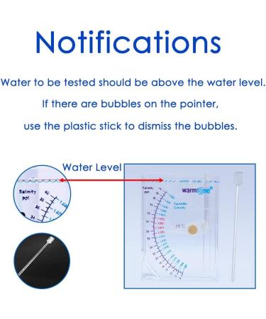 Capetsma Salinity Tester: Accurate Hydrometer for Aquariums - Marine & Freshwater, Saltwater Specific Gravity Test - Buy Online on GoSupps.com