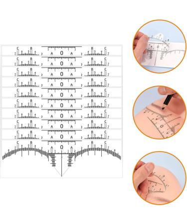 VALICLUD 10 Pi ces R gle Sourcils Blanche Outil de Mesure Pr cis pour Dessiner la Ligne des Sourcils Mod le de Positionnement Pratique pour Maquillage et Tatouage Cartographie pour - Buy Online on GoSupps.com
