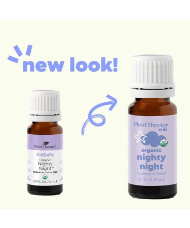 Plant Therapy Kids Organic Nighty Night Essential Oil Blend for Sleep 10 mL (1/3 oz) 100% Pure Undiluted USDA Certified Organic Encourages a Good Night's Rest - Buy Online on GoSupps.com