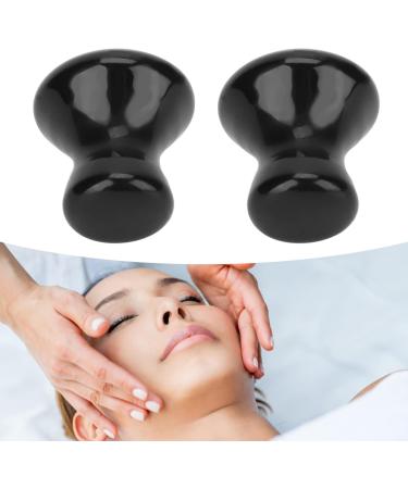 2pcs Black Gua Sha Facial Tools Mushroom Shape Face Lift Tool for Wrinkles Removal Practical Massager Roller Tool for Skin Firming Lightweight Lymphatic Drainage Massager for Home Salon - Buy Online on GoSupps.com