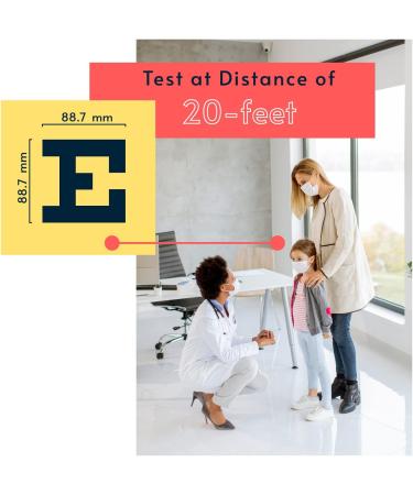 Trusty Eye Exam Chart  Standard Snellen Vision Test at 20 Feet  VINYL BANNER - Buy Online on GoSupps.com
