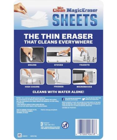 Mr. Clean Magic Eraser Cleaning Sheets - 16 Count | Thin, Flexible & Disposable Power Sheets - Buy Online on GoSupps.com