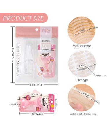 1008 Invisible Double Loophole Slide Stripes - Waterproof Eyelid Lifting Tape for Instant Eye Lift | Eyelid Adhesive Sticker - Buy Online on GoSupps.com