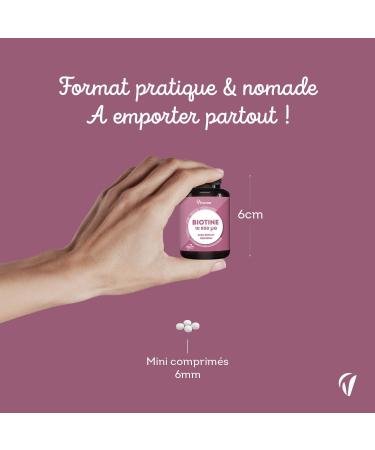 Biotine 10 000 g avec S l nium & Zinc - Acc l re la Pousse des Cheveux & des Ongles - Dosage lev - Avec Vitamine B8-180 comprim s - Fabriqu en France - Vitavea - Buy Online on GoSupps.com