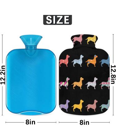Colorful 2L Dog Heat Bottle with Lid - Cute PVC Hand & Foot Warmers for Pain Relief & Therapy - Buy Online on GoSupps.com