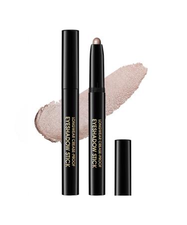 LYSdefeu Shimmer Creamy Eyeshadow Stick Long-Lasting Waterproof Easy Glide Twist-Up Eyeshadow Pencil