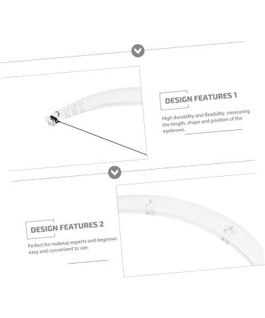 NOLITOY 1set Measuring Shape Face Auxiliary Measure Eyebrow Rulers Positioning Ruler Nose Beauty Position - Buy Online on GoSupps.com