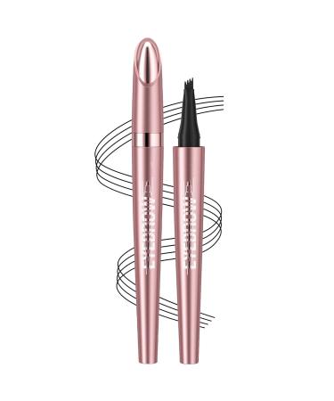 MONEY MONEY 4 Point Eyebrow Pencil 3d Waterproof Microblading Eyebrow Pen Eye Brow Pen Microblade Long Lasting Brow Pencils Light Brown Black Dark Brown Gray