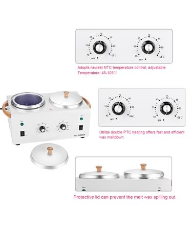 220V Wax Warmer - Professional & Home Use | Efficient Depilatory Growth & Double Pot for Wellness Salons - Buy Online on GoSupps.com