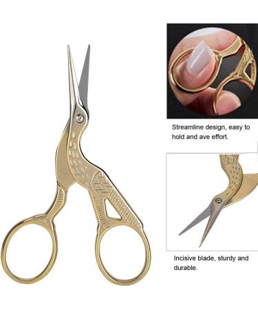 Demeras And Scissor 15x7x1 Professional Vintage Nail Art Stainless Steel Scissor Manicure Shear Tools Gold - Buy Online on GoSupps.com