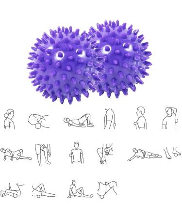 Igelball Massage Balls - 2 Pack Acupressure Hedgehog Balls for Pain Relief Muscle Regeneration & Myofascial Relaxation | Ideal for Back Legs Feet & Hands - Buy Online on GoSupps.com