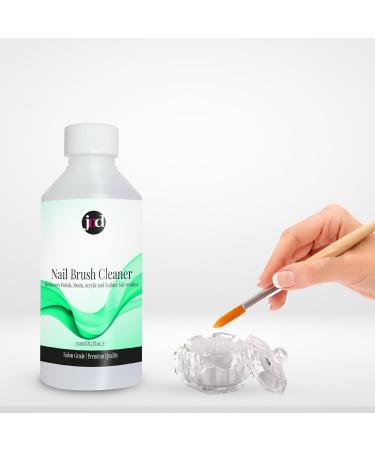 JND Professional Acrylic Nail Brush Cleaner (250ml) - Effective Nail Tool Cleaner - Buy Online on GoSupps.com