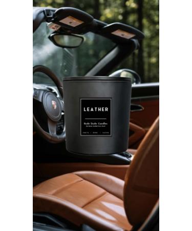 Leather Scented Candle 55 oz - Rude Dude Fragrances