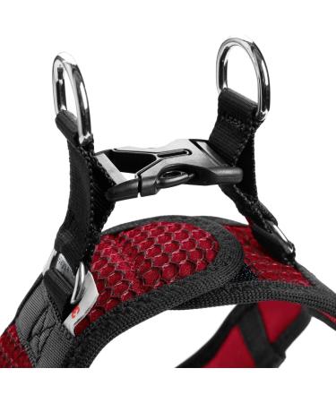 HUNTER HILO COMFORT Harness for Small Dogs - Mesh & Reflective Red Size S | International Shipping Available - Buy Online on GoSupps.com