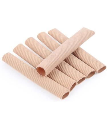FRCOLOR Toe Tubes Sleeves 2pcs - Nylon Toe Caps for Finger Protection | Khaki High Heel Safety Toe Covers - Buy Online on GoSupps.com