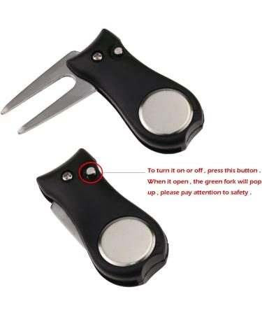 HONBAY Golf Divot Repair Tool Set - Golf Brush & Groove Cleaner with Retractable Clip - Buy Online on GoSupps.com