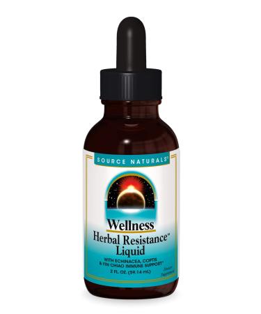 Source Naturals Herbal Resistance - Contains Echinacea Yin Chiao Elderberry & More - 2 Fluid oz 2 Fl Oz (Pack of 1) - Buy Online on GoSupps.com