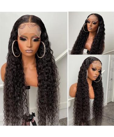 22 Inch Water Wave Lace Closure Wig - Brazilian Remy Virgin Hair, Free Part, Natural Hairline - Buy Online on GoSupps.com