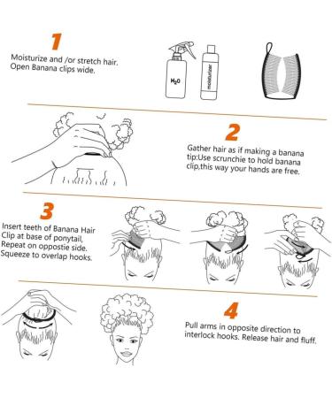 DOITOOL Banana Side Comb Women's Elastic Comb Dense Wrought Iron - Buy Online on GoSupps.com