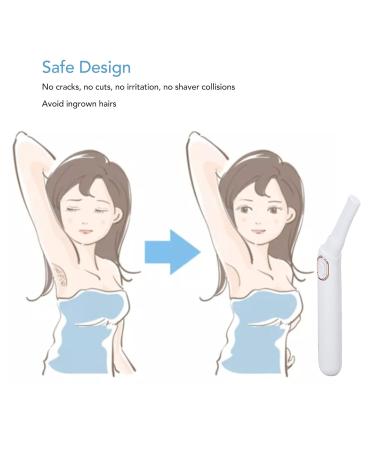 Portable Electric Bikini Razor for Women - Safe Dry Use Trimmer with LED Light for Bikini & Leg Hair Removal - Buy Online on GoSupps.com