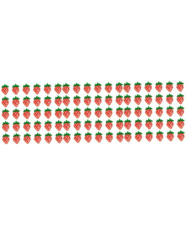 FRCOLOR 90 Pieces Nail Art Accessories Fruit Nail Art Discs Nail Strawberry Charms Nail Art Fruit Pendant Nail Jewellery Fruit Slices for Nails Manicure Pendant Resin 3D Nail Flakes Acrylic