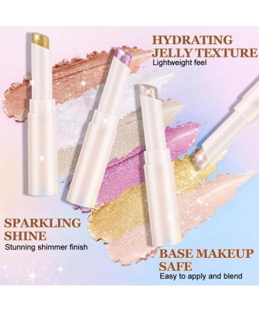 Long Lasting Eyeshadow Stick Fard a Paupiere Creme Tr s Pigment e Jelly Jewels Glitter Stick Paillettes Longue Dur e Sensation de Ros e Chatoyant Intense en Couleurs 01 - Buy Online on GoSupps.com