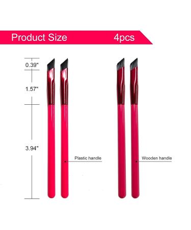 4 Pcs 4D Hair Stroke Brow Stamp Brush - Multi-Function Square Eyebrow Makeup Brush - Buy Online on GoSupps.com