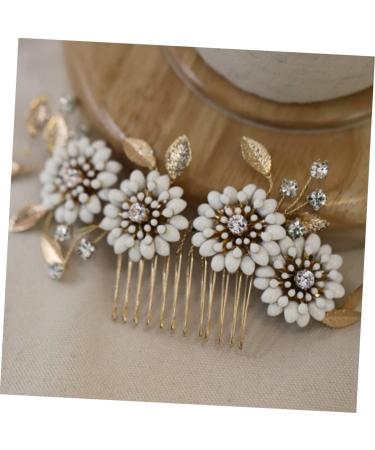 FRCOLOR Set of 2 Bridal Combs Rhinestone Hair Side Comb Bridal Hair Clips Crystal Hair Pin Hair Clip Tiara Bridal Hair Comb Wedding Headpiece Vintage Hair Accessories Flowers Headpiece - Buy Online on GoSupps.com