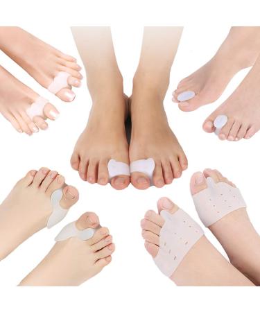 (10-piece set) Bunion Toe Protectors Foot Care Products Toe Pad Gel Toe Separators Toe Sleeves Toe Spacers Bunion Corrector Set Bunion Spacer Foot Pads Toe Correctors And Separators Pads For Bunions
