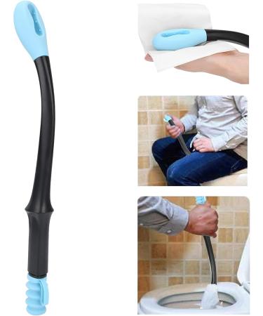 Adjustable Toilet Aid for Easy Wiping | Throom Buddy | Comfort & Convenience for Obese Users | Premium Handkerchiefs & Long-Range Toilet Paper Sprays - Blue - Buy Online on GoSupps.com