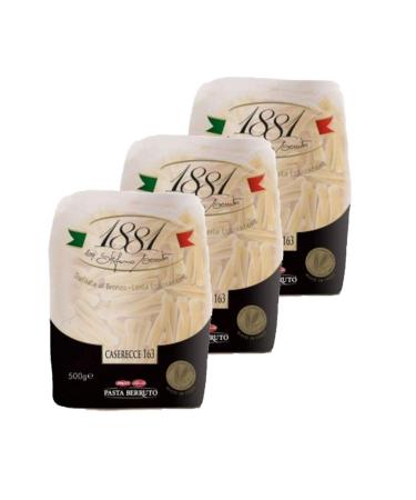 Pasta Berruto Caserecce Italian Pasta No. 163 1881 Pasta Berruto Pack of 3 - 500 g