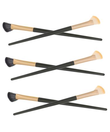 PLAFOPE 6 Pcs Angled Eyeliner Brush Angled Makeup Brush Concealer Brush under Eye Makeup Eyeliner Brush Brow Brush Eyeshadow Brush Brow for Eyebrows Under Eye Concealer Brush Eye Brush