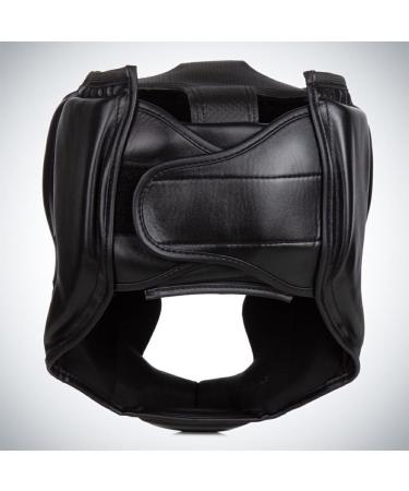 Wisoolkic Boxing Helmet - PU Karate Taekwondo Head Protection - Portable Reusable Padded Headgear for Sports - Black | International Shipping Available - Buy Online on GoSupps.com