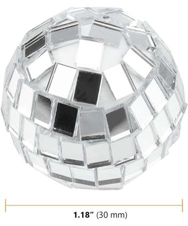 SEUNMUK 50 Pcs 1.18 Inch / 3cm Silver Disco Ball Cake Toppers Disco 4D Ball Cupcake Picks Disco Theme Cake Decorations For Graduation Birthday Party Wedding - Buy Online on GoSupps.com