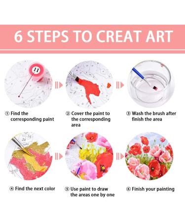 Sea Turtle Paint by Number Kit - 16x16 Inch | Adult & Beginner Art Set for Home Decor | Perfect Gift Option - Buy Online on GoSupps.com