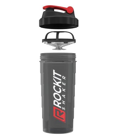 Rockitz Rockitshaker 1000ml Protein Shaker |Guaranteed leakage -proof |BPA free |Patented mixing system |For your fitness protein shake and whey protein shake red black |Red