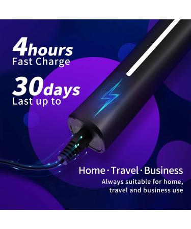 SEAGO Sonic Electric Toothbrush for Adults and Kids | 8 Heads, 5 Modes, Rechargeable | 30 Days Battery Life, 2 Mins Timer | IPX7 Waterproof | SG-958 Black - Buy Online on GoSupps.com