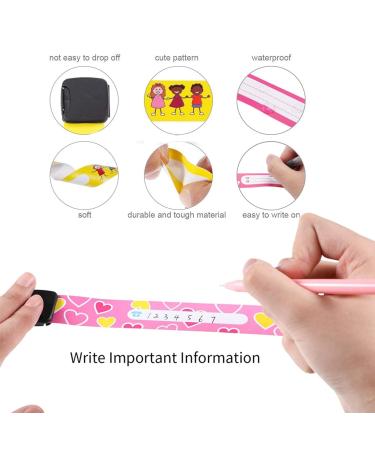 Emergency SOS Bracelet for Kids - 4-Pack Waterproof ID Bracelets for Safety & Security | Children's Phone Number Bracelet - Buy Online on GoSupps.com