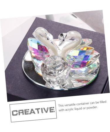 POPETPOP 1pc Nail Art Crystal Cup Nail Glass Bowl Nail Decorating Tools Manicure Pen Washing Cup Glass Dapping Dish Acrylic Dappen Bowl Glass Mixing Dish Crystal Nail Bowl Care Nail Pen 9.5x7.2cm As Shown - Buy Online on GoSupps.com