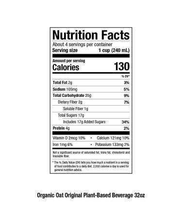 Pacific Foods Organic Oat Original Plant-Based Beverage 32oz - Buy Now for a Deliciously Healthy Option! - Buy Online on GoSupps.com