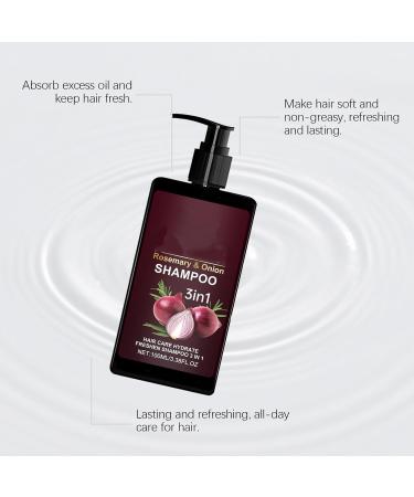  ZHJZGS Rosemary & Onion 3-in-1 Hair Care Shampoo for a thicker moisturizing and deep clean fuller-looking hair lasting and soft (4PCS) - Buy Online on GoSupps.com