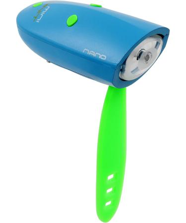 Mini Nano Kids Bike & Scooter Horn - 15 Sound Effects, 3 Light Settings - Blue/Green - Buy Online on GoSupps.com