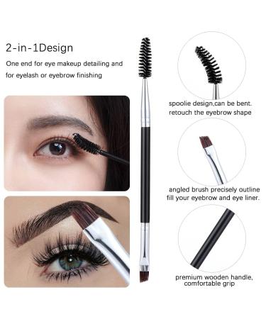 5PCS Eyelash Brush Separator & Comb Set - Prevent Clumping Easy-to-Use Mascara Fan Tools for Perfect Eye Brow Application - Black - Buy Online on GoSupps.com