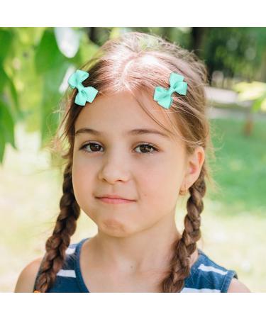 Bekecidi 21 Pieces Bow Hair Accessories Set Bow Hairpin Bow Hair Clips Rubber Band Bows Ribbon for Girls Kids (Green) - Buy Online on GoSupps.com
